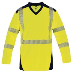 T2S - Tee-shirt manches longues "BALI9JM" HV - Jaune