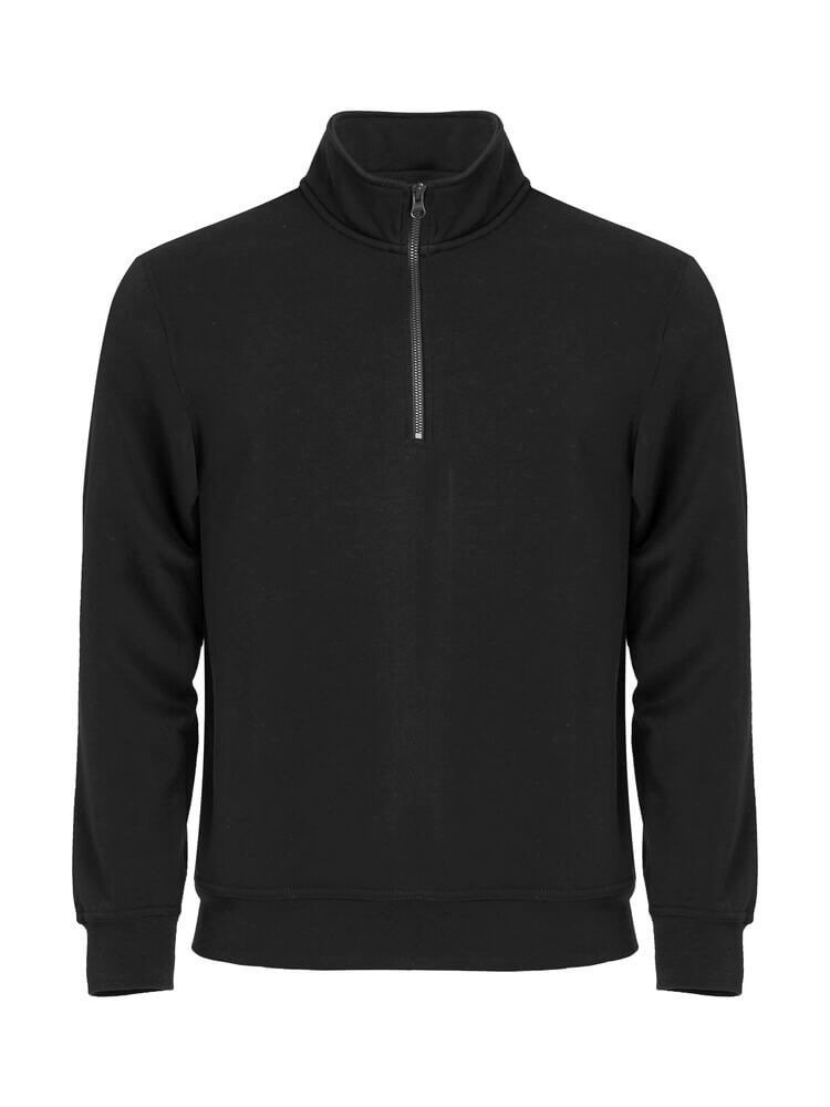 CLIQUE - Basic Half Zip - Camionneur- Noir